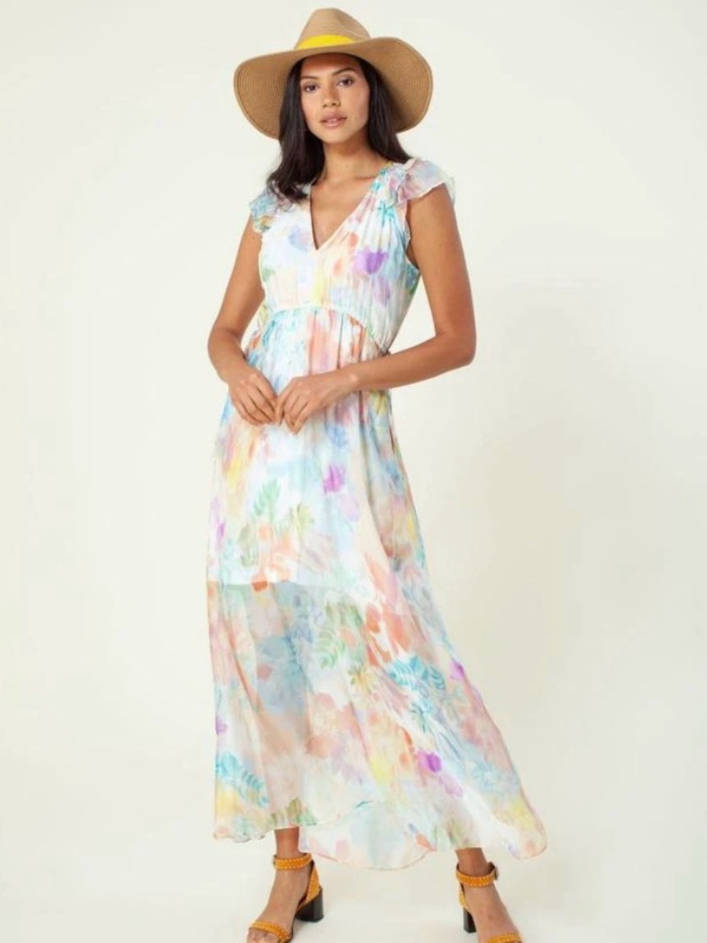 Hale Bob Aruba Silk Maxi Dress